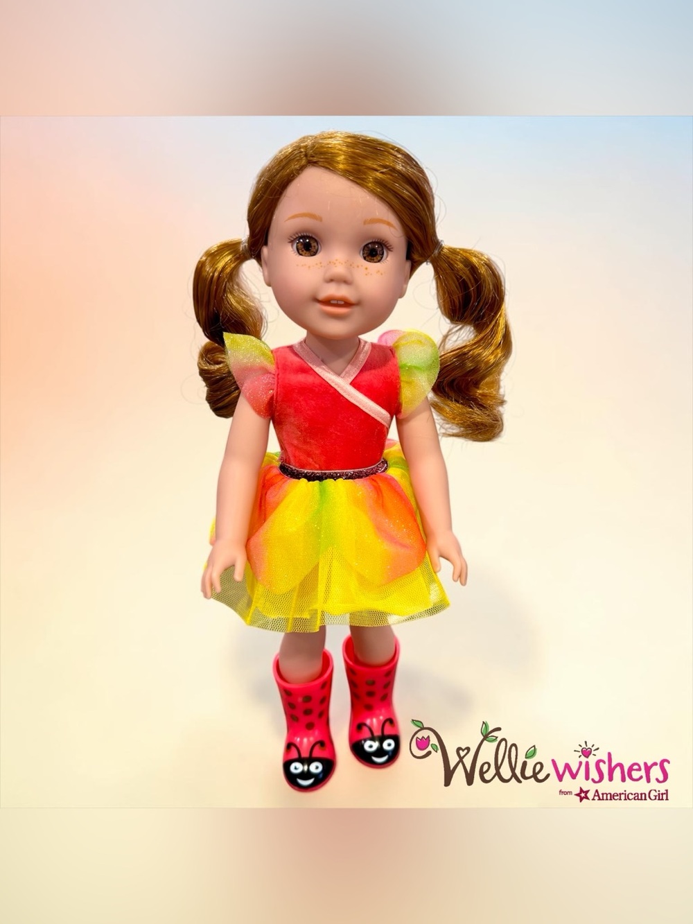 American Girl Welliewishers Willa Doll 14.5” Like New